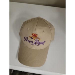 Vintage Tan Crown Royal Whiskey SnapBack Cap KC